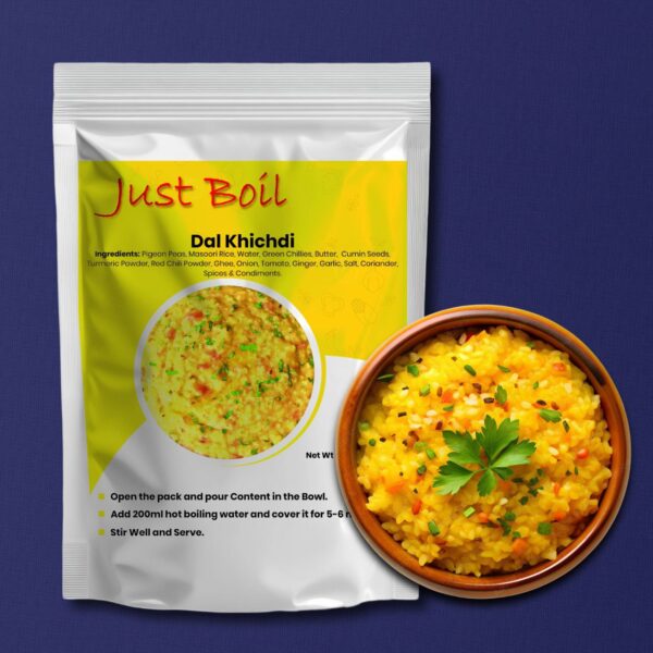 just boil dal khichdi